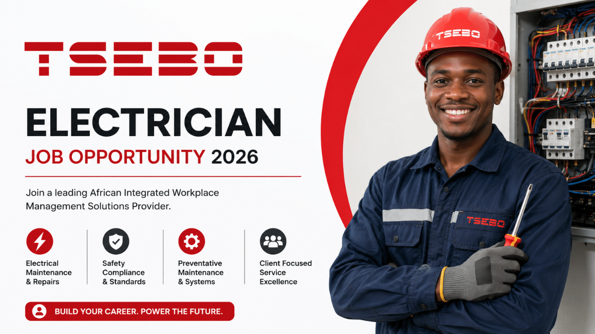 Tsebo Group Electrician Job Opportunity 2026