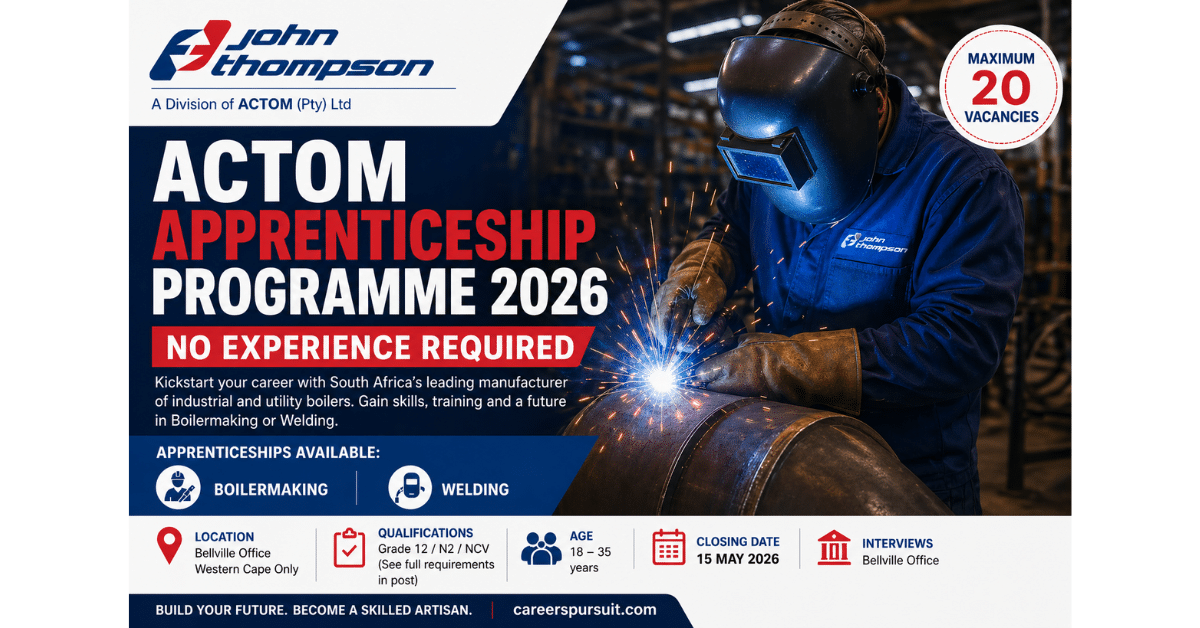 ACTOM Apprenticeship Programme 2026 | No Experience Required