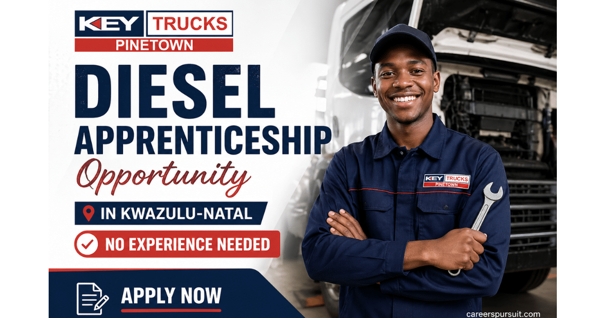 Diesel Apprenticeship Opportunity in KwaZulu-Natal – No Experience Needed | Apply Now