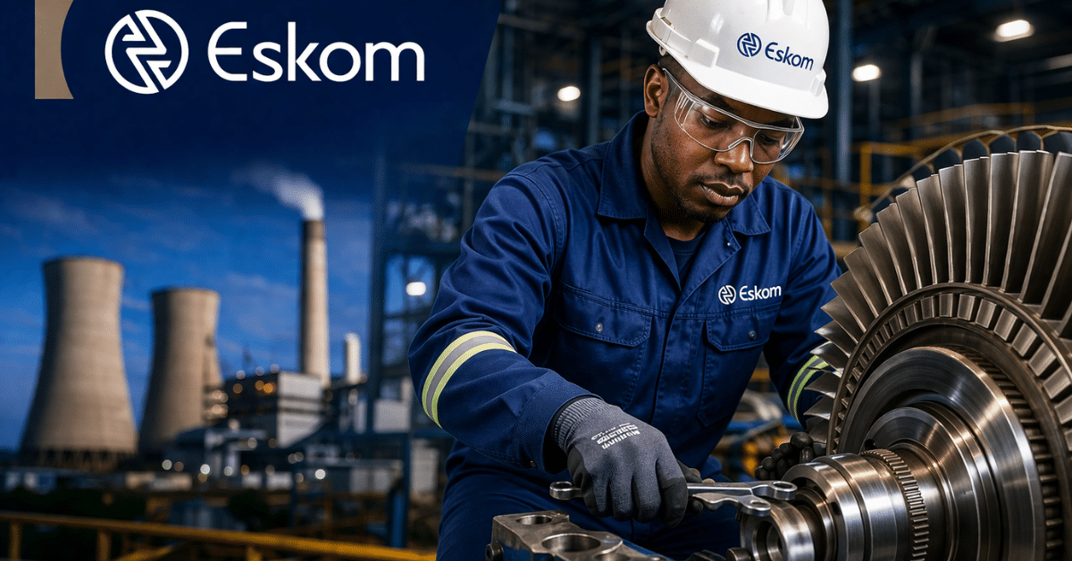 Eskom Artisan Fitter Turbine Maintenance Jobs (x2 Positions Available)