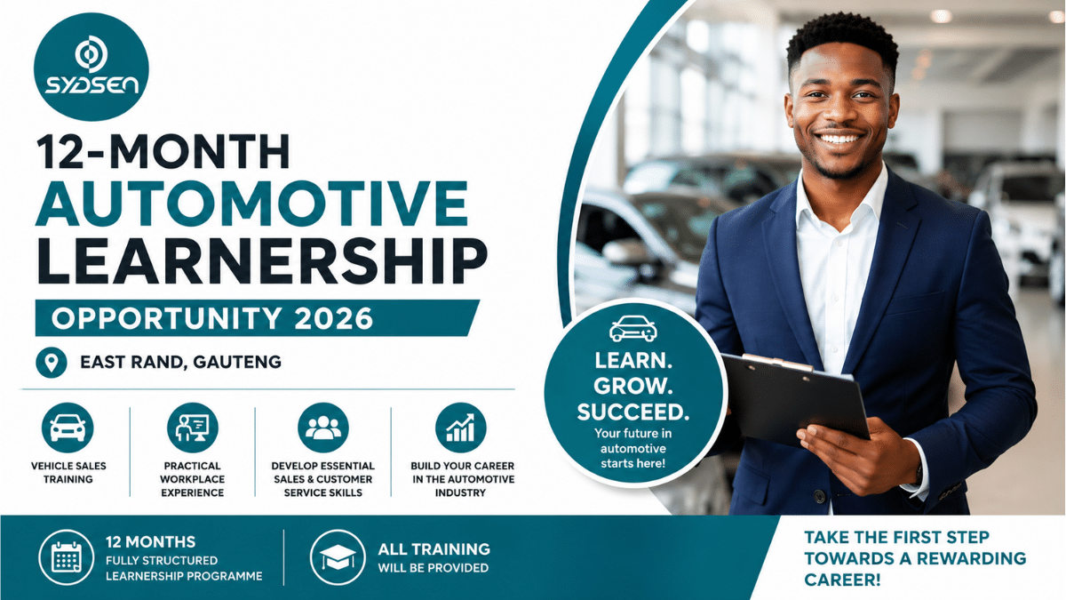 12-Month Automotive Learnership Opportunity 2026