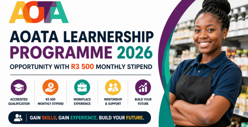 AOATA Learnership Programme 2026 | Opportunity With R3 500 Monthly Stipend