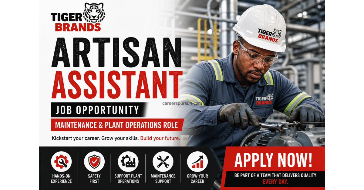 Artisan Assistant Job Opportunity | Maintenance & Plant Operations Role