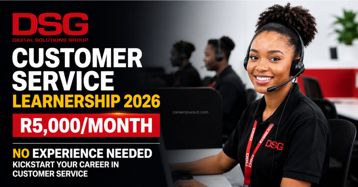 Customer Service Learnership 2026 (R5,000/Month)