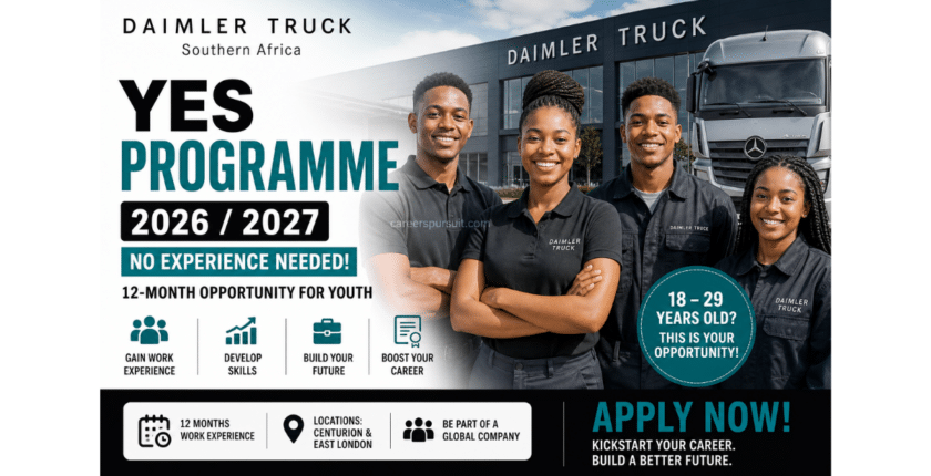 Daimler Truck YES Programme 2026 / 2027 – No Experience Needed (12-Month Opportunity for Youth)