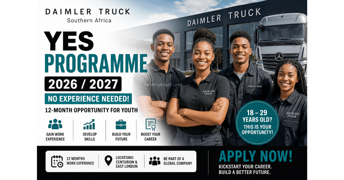 Daimler Truck YES Programme 2026 / 2027 – No Experience Needed (12-Month Opportunity for Youth)