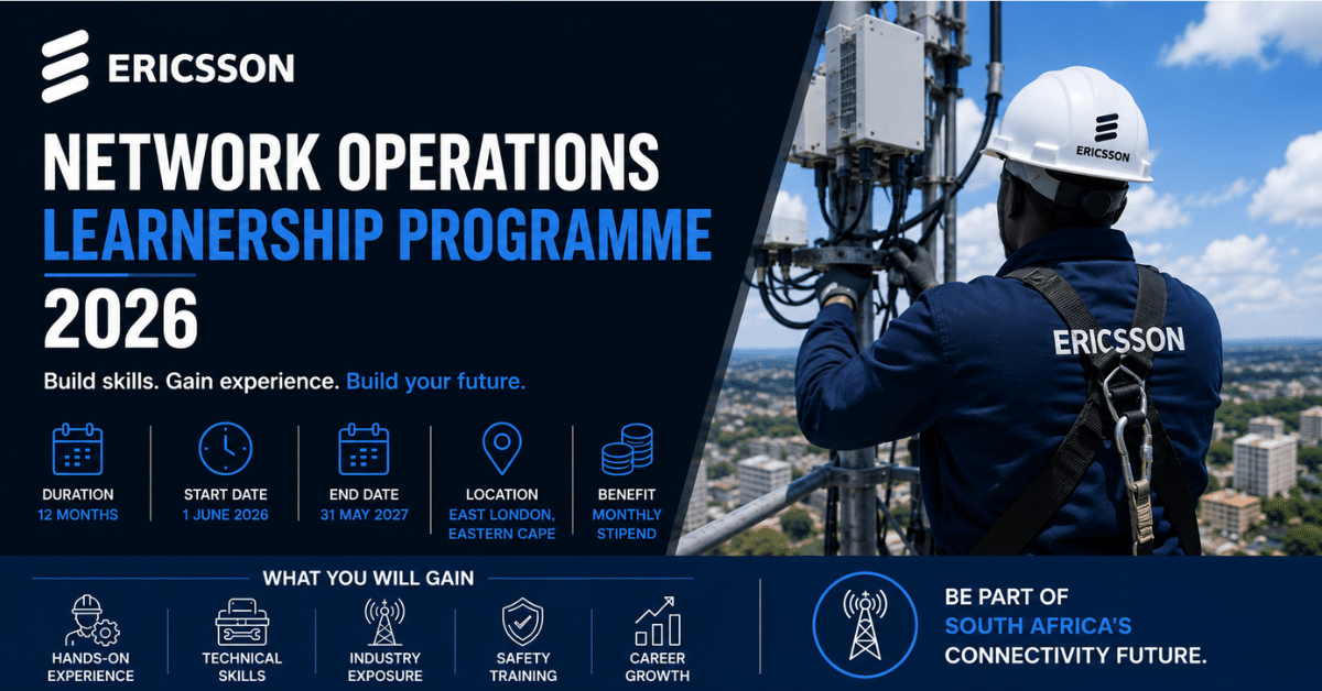 Ericsson Network Operations Learnership Programme 2026