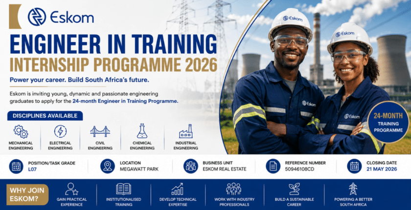 Eskom Engineer in Training Internship Programme 2026