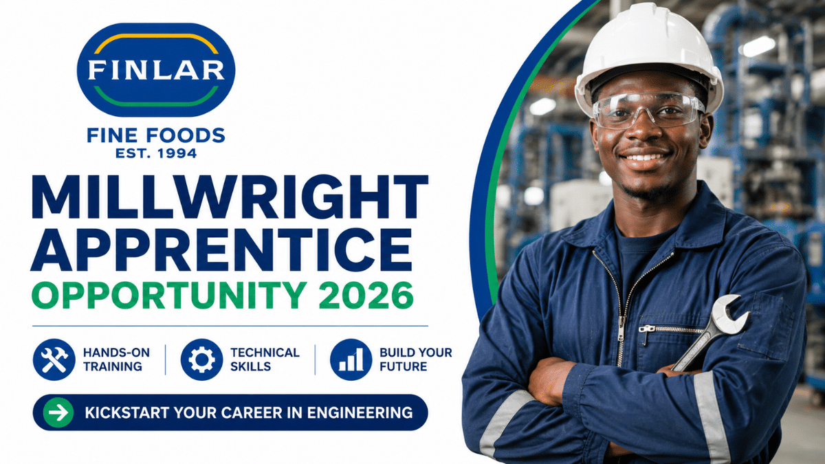 Finlar Fine Foods Millwright Apprentice Opportunity 2026