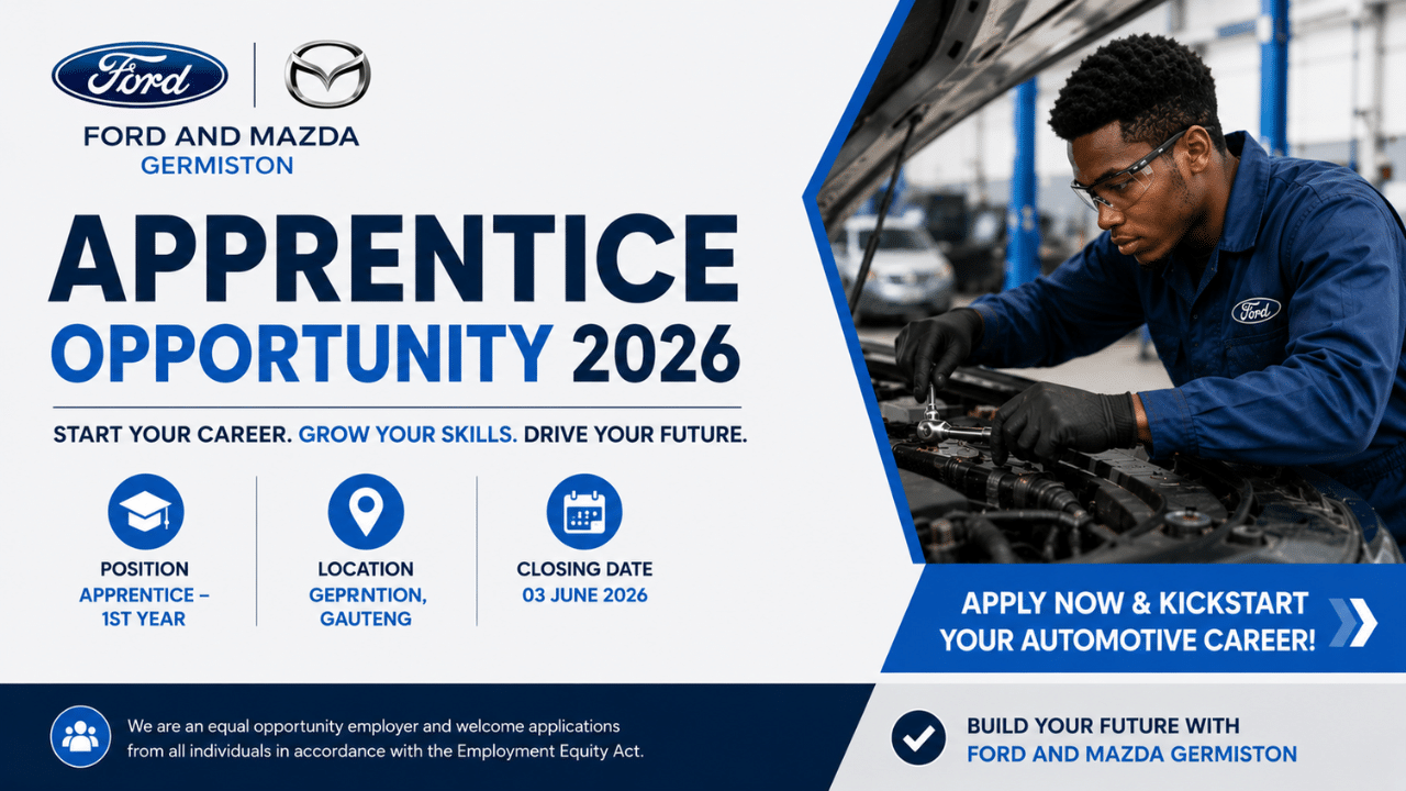 Ford and Mazda Apprenticeship Opportunity 2026