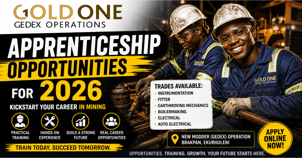 Gold One Apprenticeships 2026: Multiple Fields Open