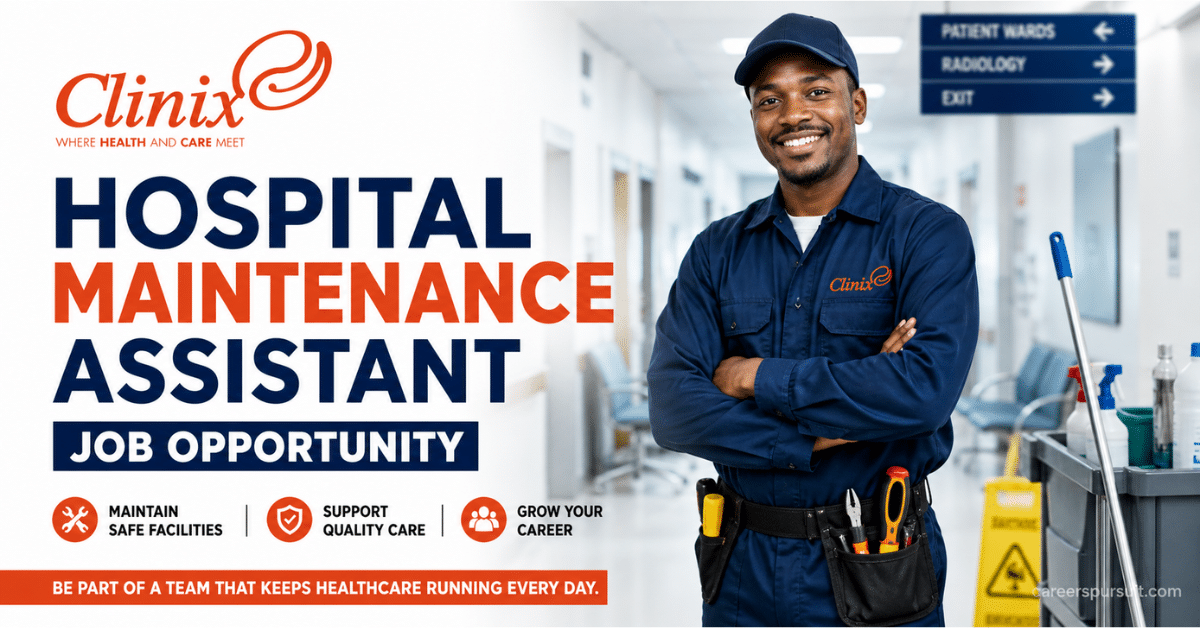 Hospital Maintenance Assistant Job Opportunity