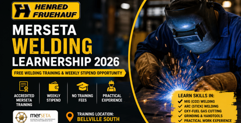 MERSETA Welding Learnership 2026 | Free Welding Training & Weekly Stipend Opportunity