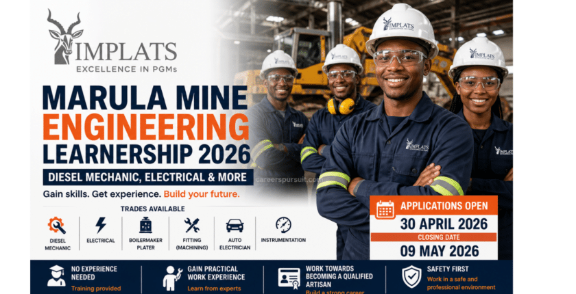 Marula Mine Engineering Learnership 2026 – Diesel Mechanic, Electrical & More