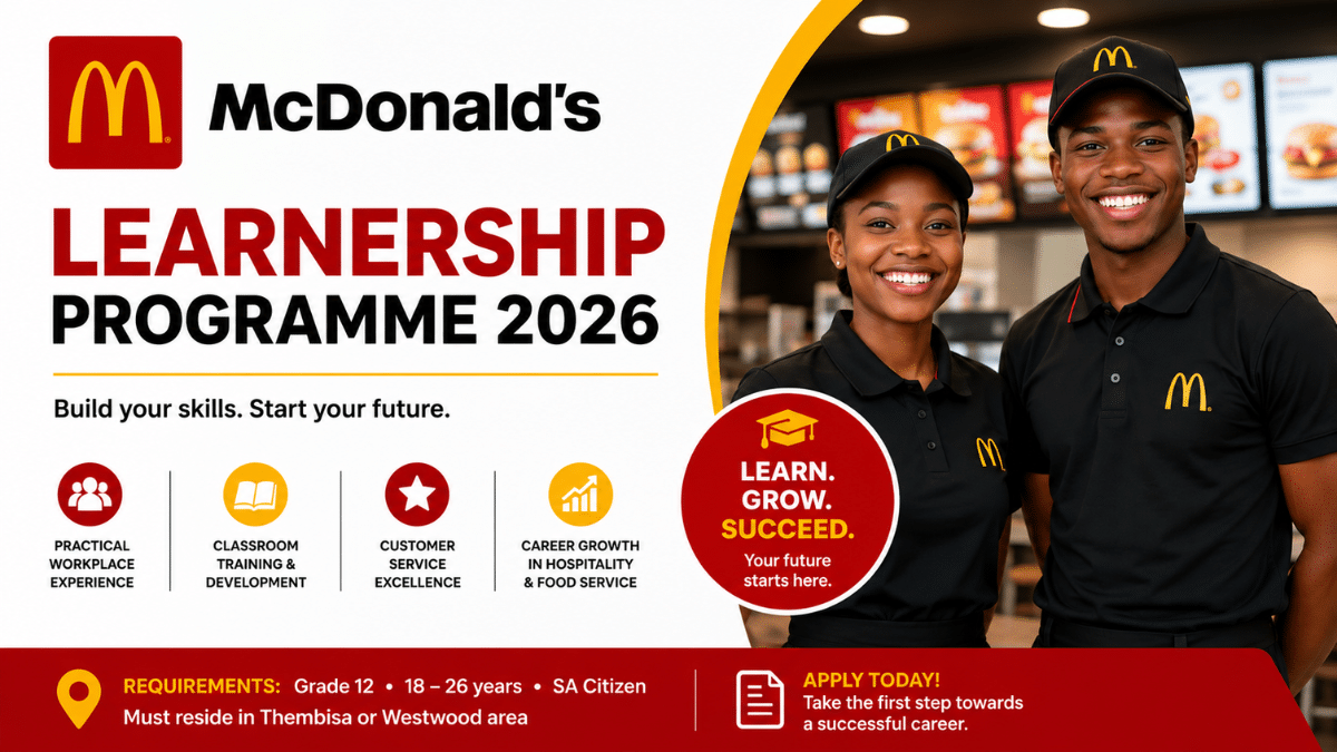 McDonald’s Learnership Programme 2026