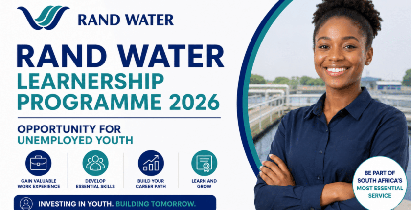 Rand Water Learnership Programme 2026: Opportunity for Unemployed Youth