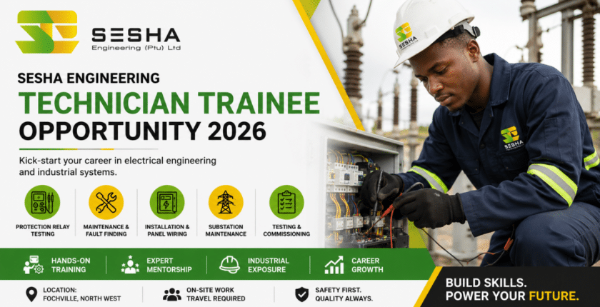 SESHA Engineering Technician Trainee Opportunity 2026