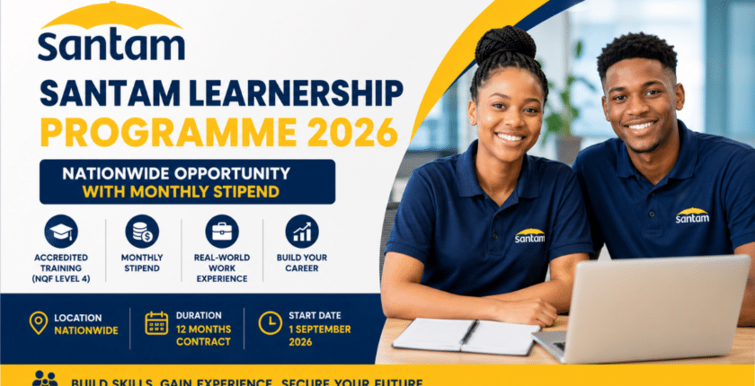 Santam Learnership Programme 2026 (Nationwide Opportunity With Monthly Stipend)