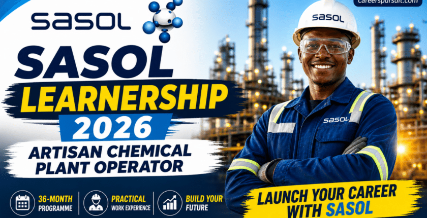 Sasol Learnership 2026: Artisan Chemical Plant Operator