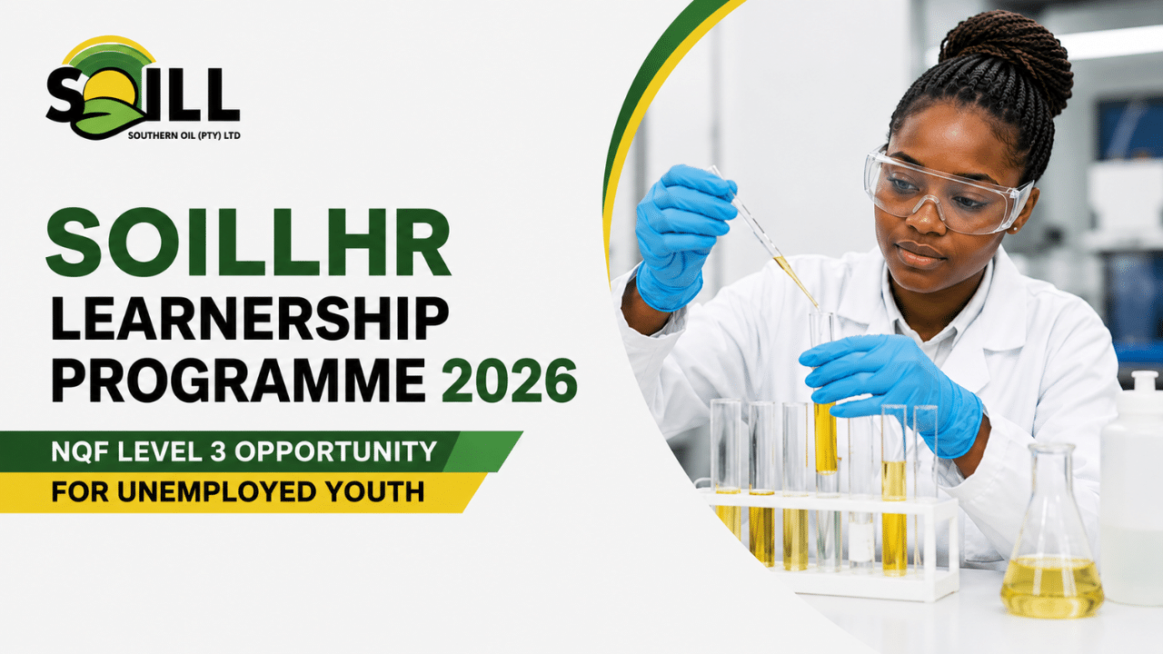 SoillHR Learnership Programme 2026: NQF Level 3 Opportunity for Unemployed Youth
