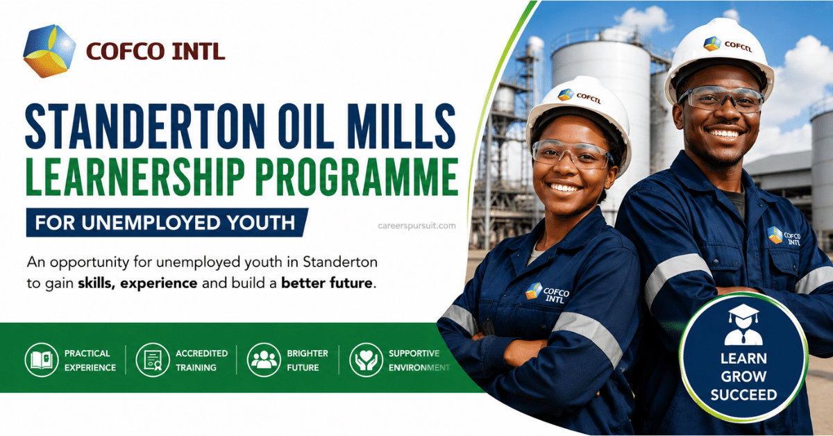 Standerton Oil Mills Learnership Programme for Unemployed Youth