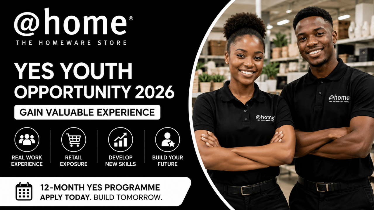 @home YES Youth Opportunity 2026 | Gain Valuable Experience. 1280x720. Keep it clean.