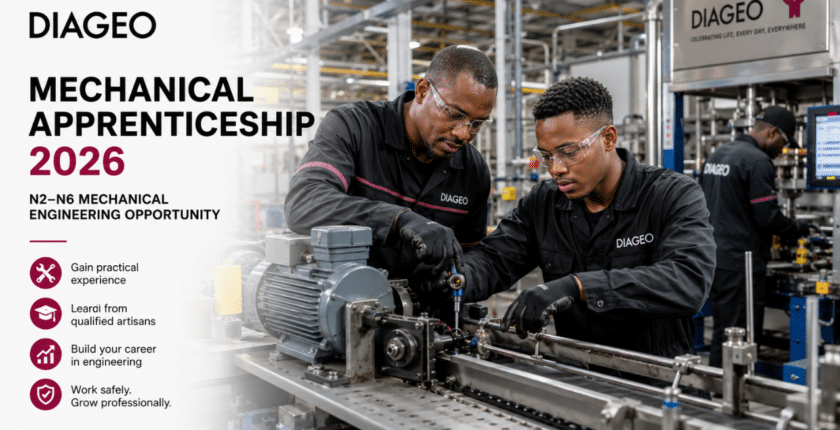 Diageo Mechanical Apprenticeship 2026: N2–N6 Mechanical Engineering Opportunity