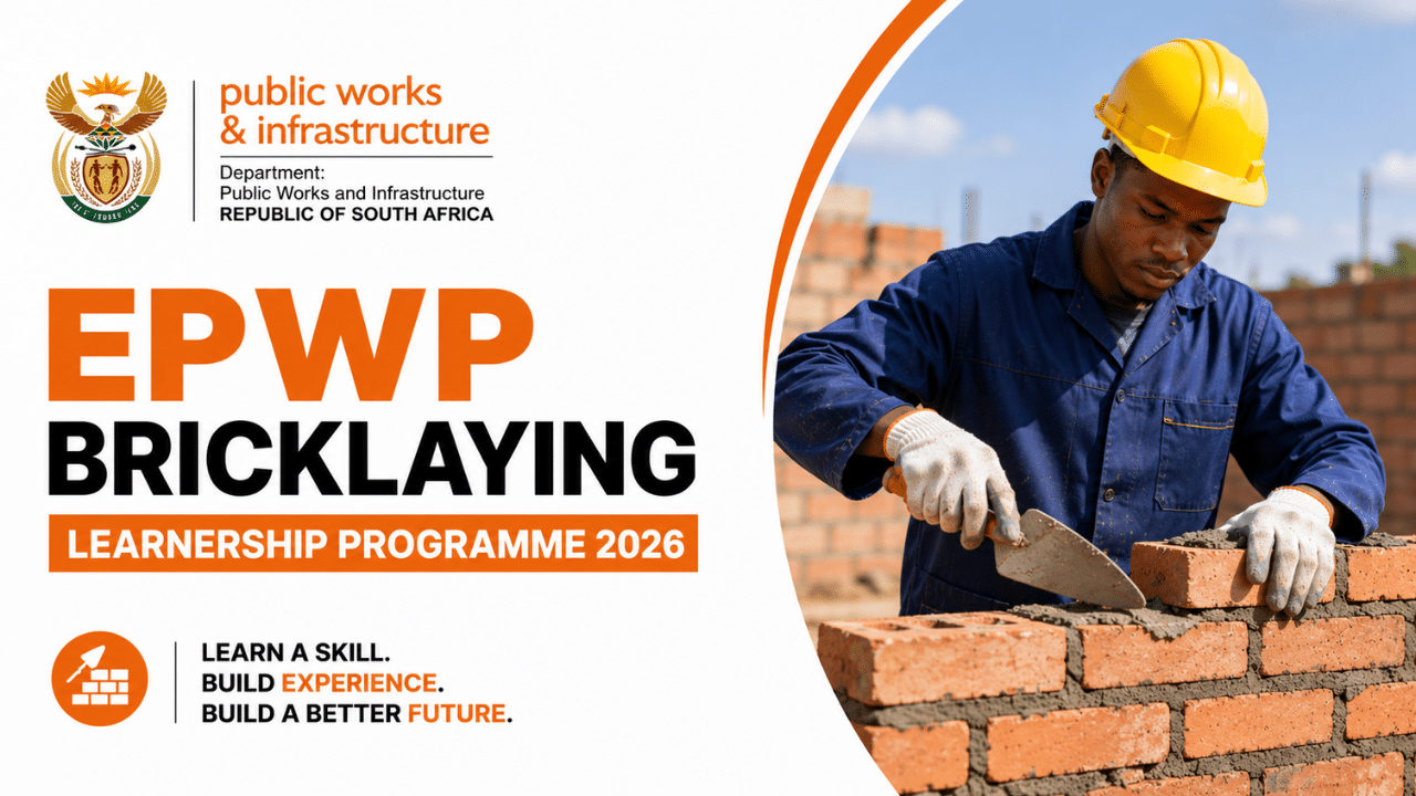 EPWP Bricklaying Learnership Programme 2026