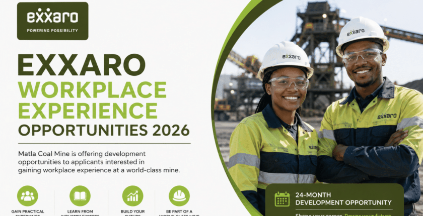 Exxaro Workplace Experience Opportunities 2026