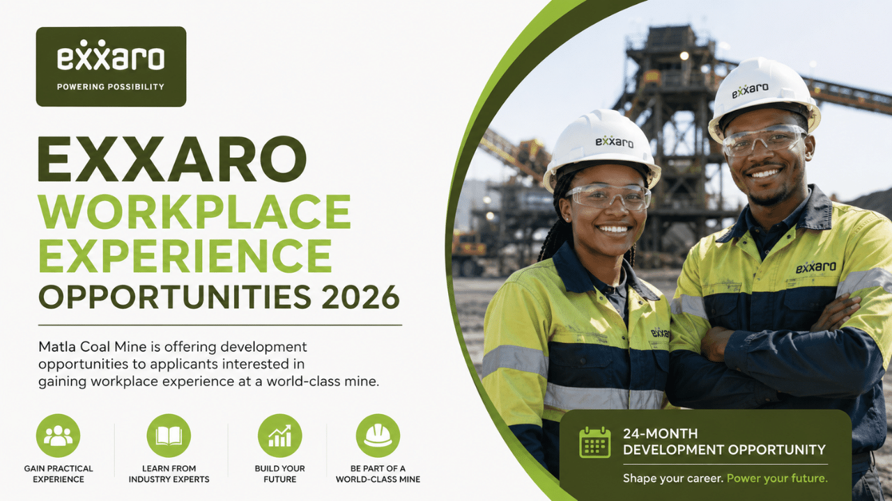 Exxaro Workplace Experience Opportunities 2026