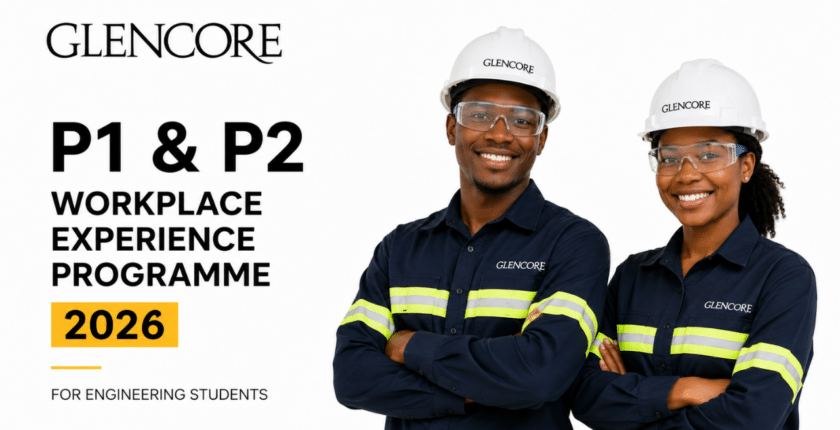 Glencore P1 & P2 Workplace Experience Programme 2026 for Engineering Students