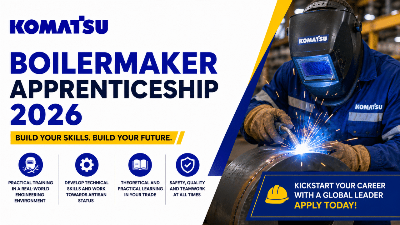 Komatsu Boilermaker Apprenticeship 2026