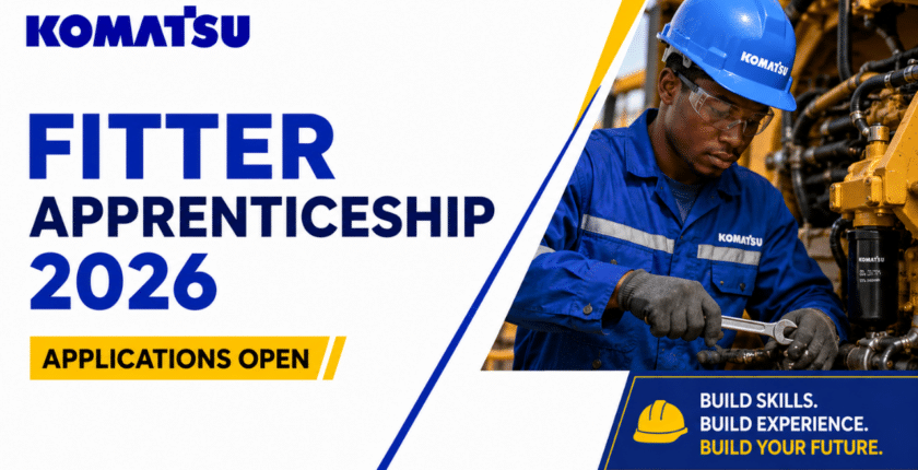 Komatsu Fitter Apprenticeship 2026: Applications Open for Aspiring Artisans