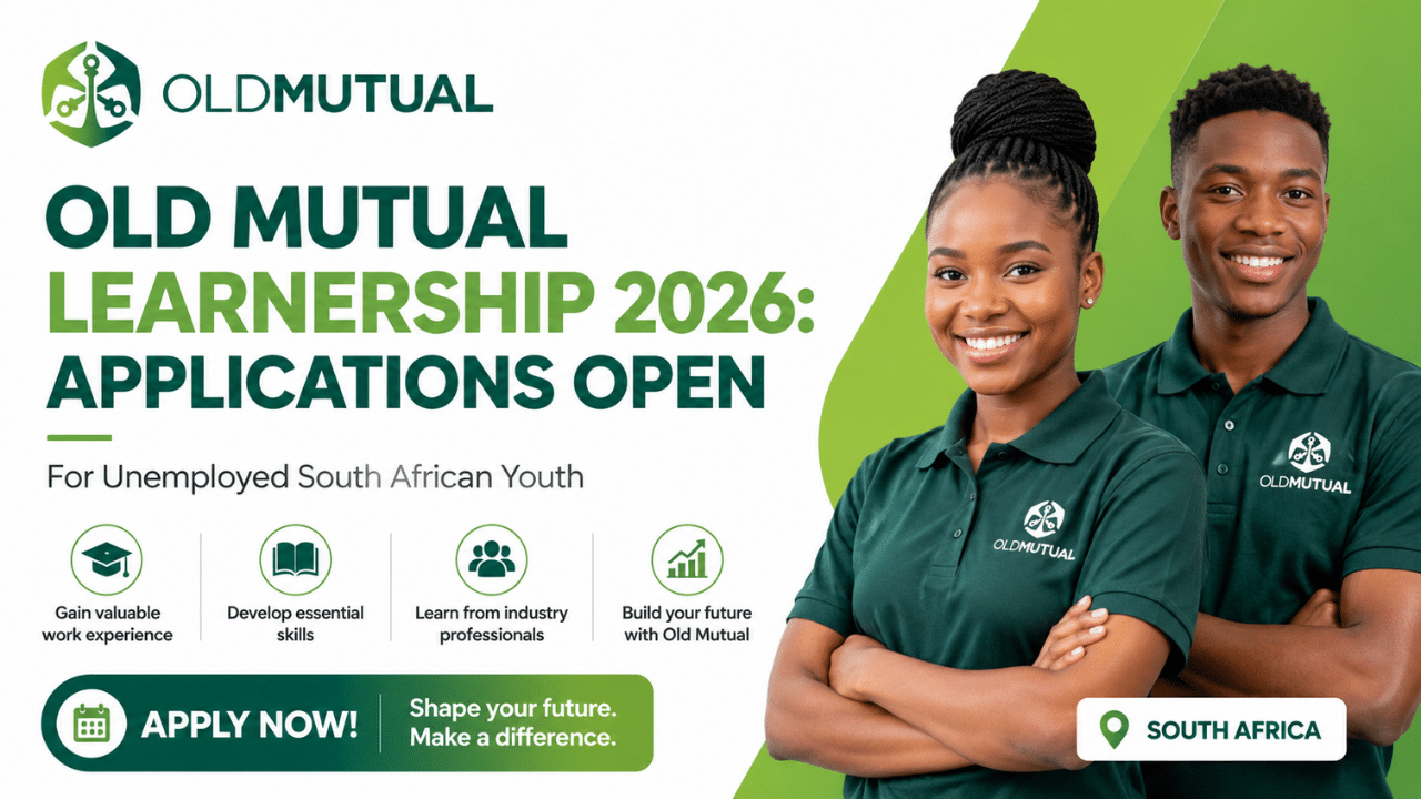 Old Mutual Learnership 2026: Applications Open for Unemployed South African Youth