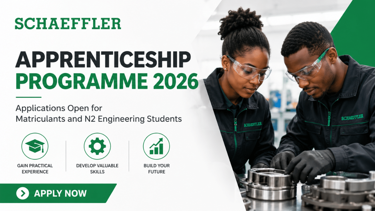 Schaeffler Apprenticeship Programme 2026: Applications Open for Matriculants and N2 Engineering Students