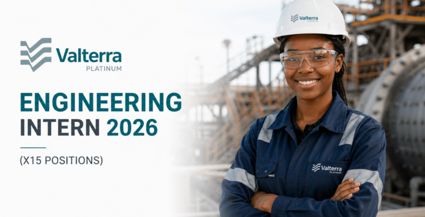 Valterra Platinum Engineering Intern 2026 (X15 Positions)