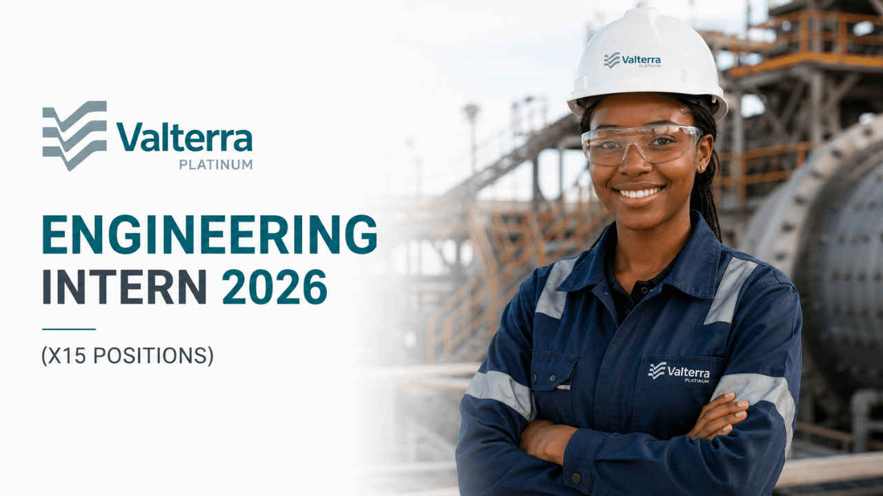Valterra Platinum Engineering Intern 2026 (X15 Positions)