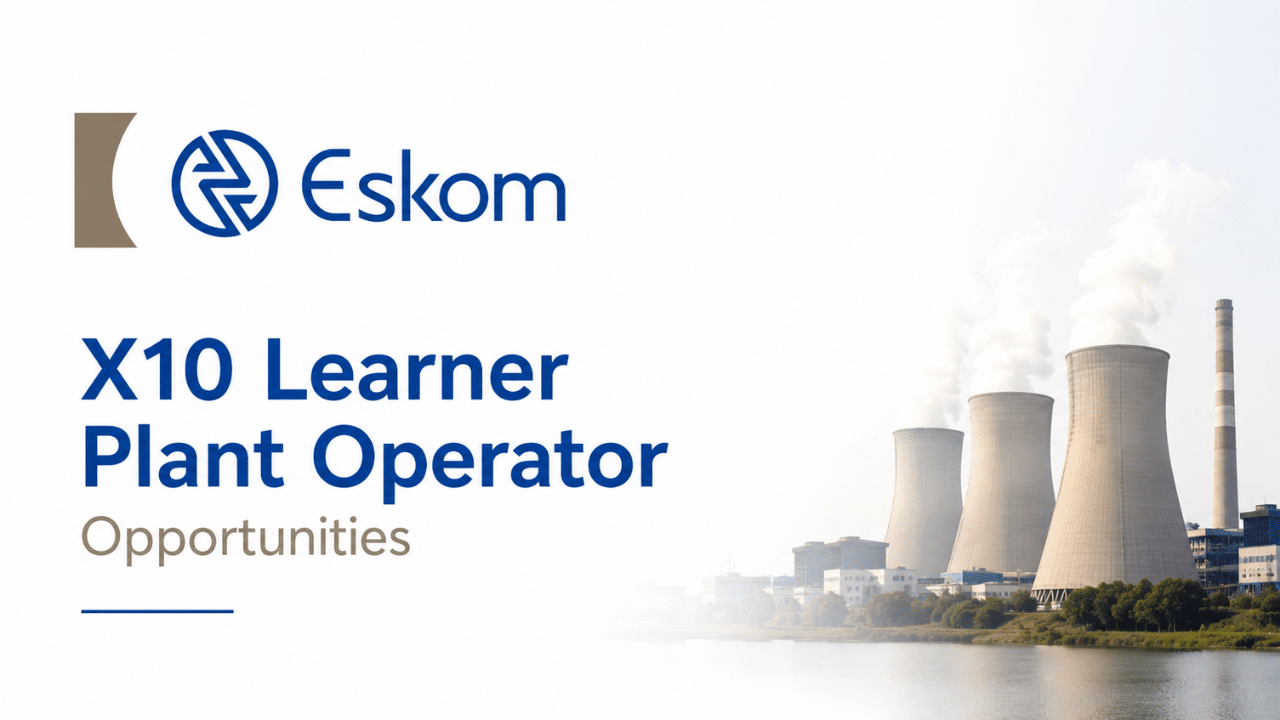Eskom X10 Learner Plant Operator Opportunities