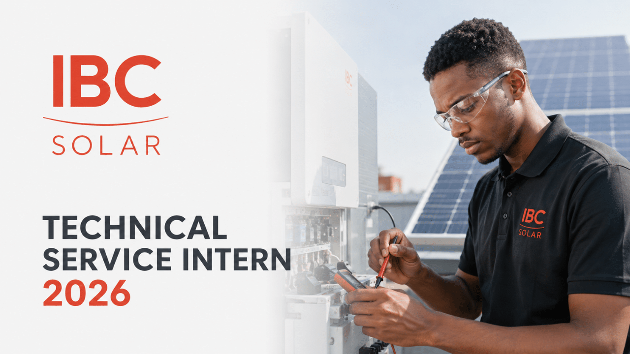 IBC SOLAR Technical Service Intern 2026