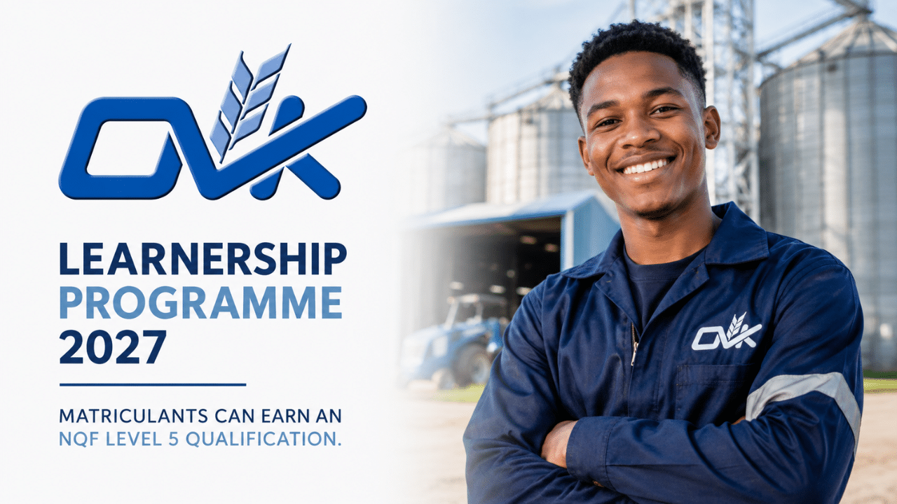 OVK Learnership Programme 2027: Matriculants Can Earn an NQF Level 5 Qualification