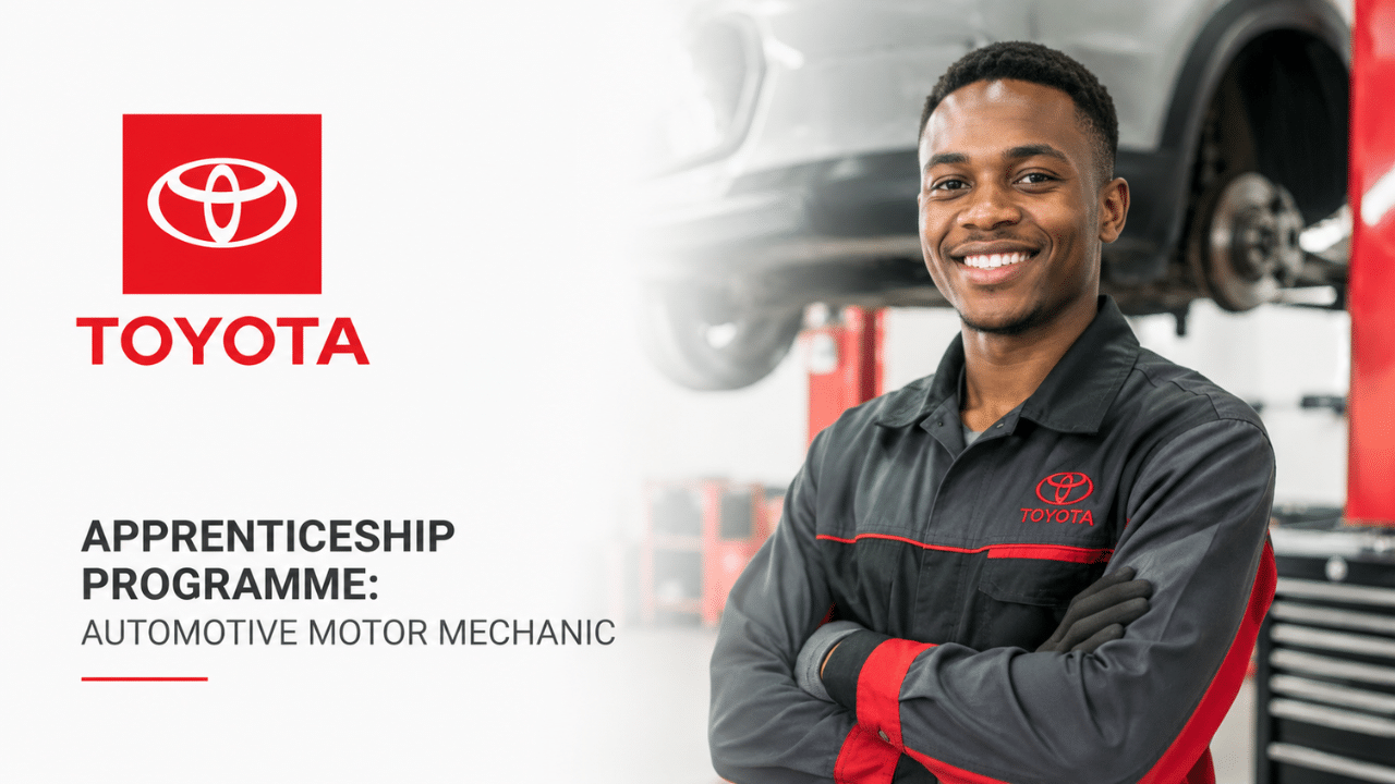 Toyota Apprenticeship Programme: Automotive Motor Mechanic.
